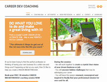 Tablet Screenshot of careerdevcoaching.com